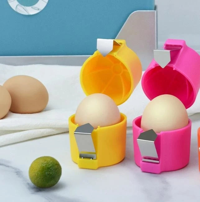 Egg Cracker Separator Handheld Egg Opener Breaker Kitchen Gadget Tool